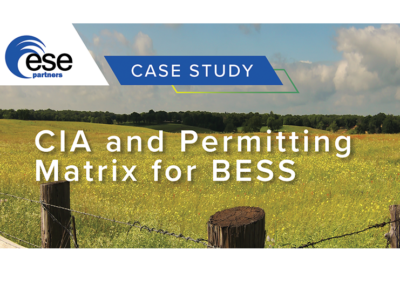 CIA and Permitting Matrix for BESS