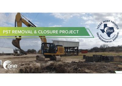 PST Removal and Closure Project in Pearland, Texas