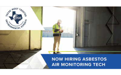Now Hiring for Asbestos Air Monitoring Technician (AMT/PM)