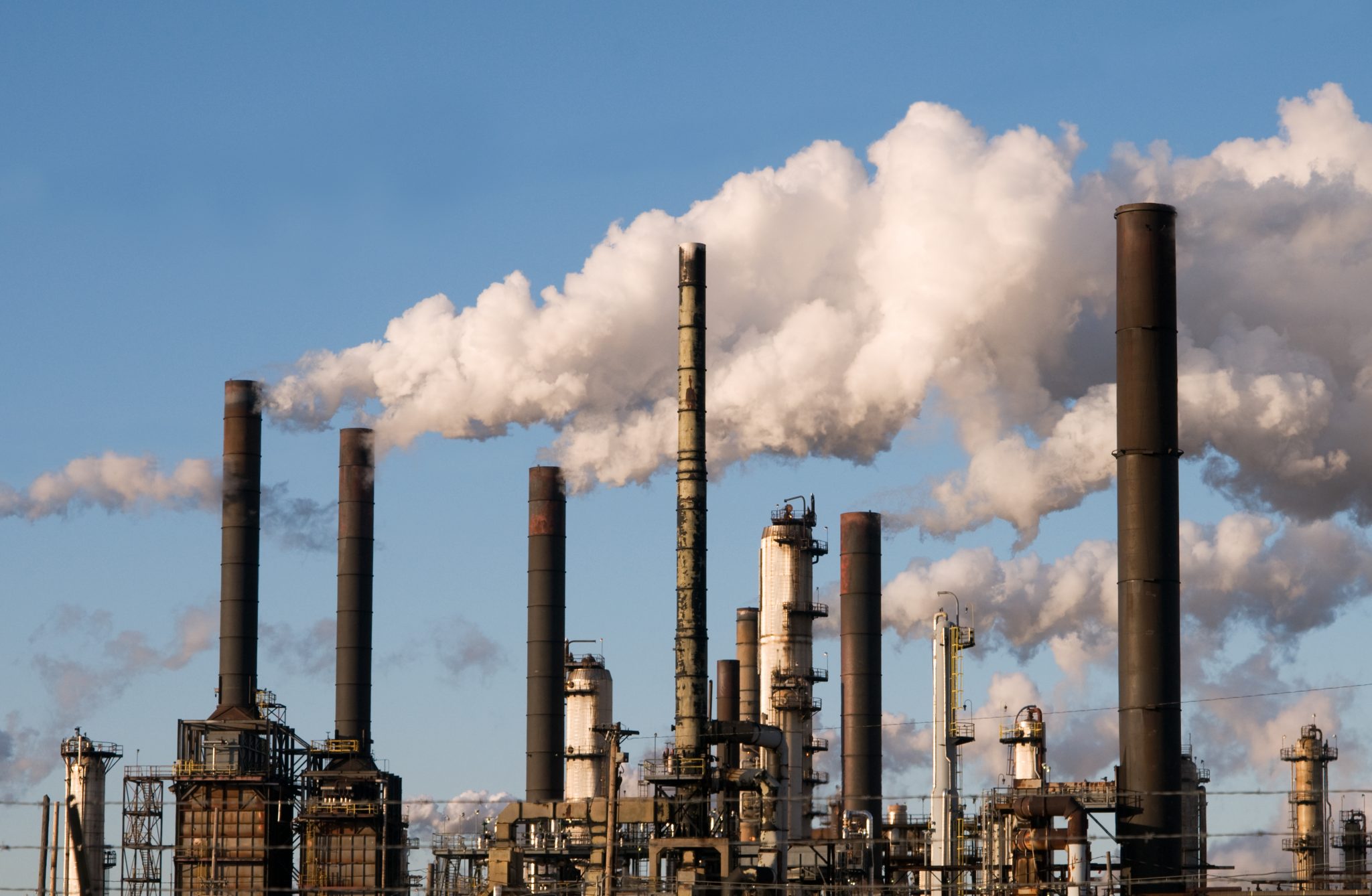 refinery-with-smoke-stacks